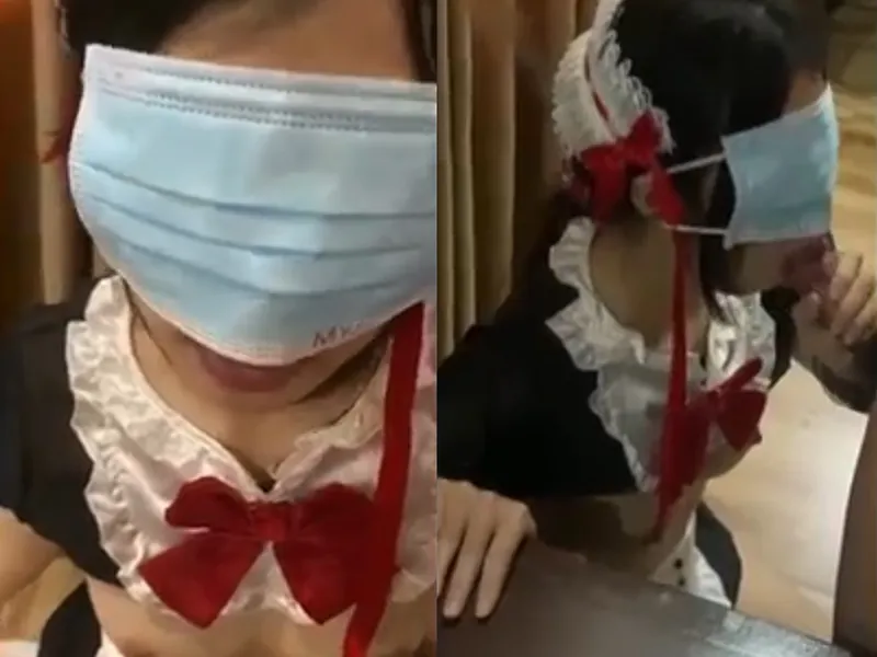 Gấu việt dâm cosplay nô lệ mút bú con chuối điêu luyện